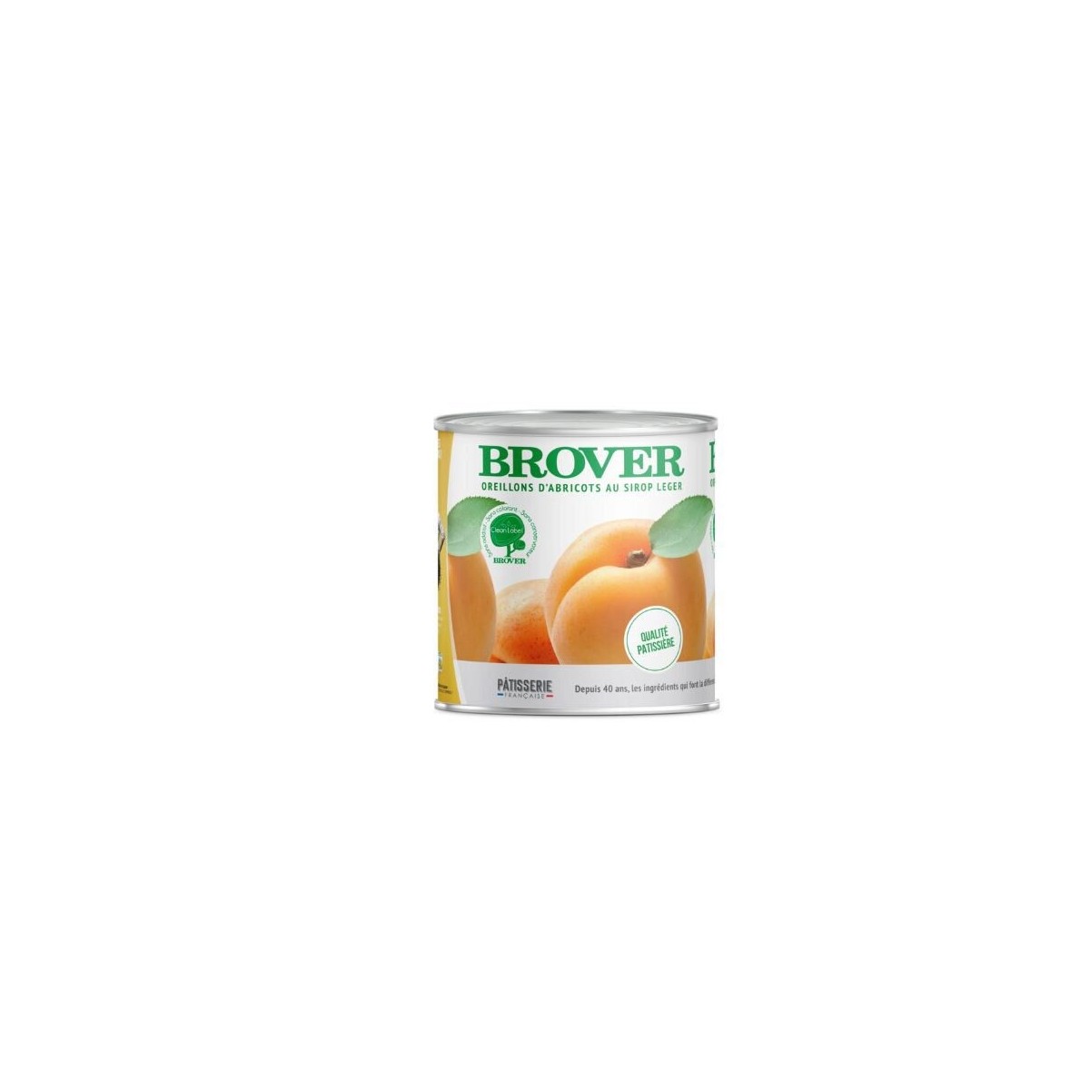 Demi abricot Brover au sirop 6 x 3kg