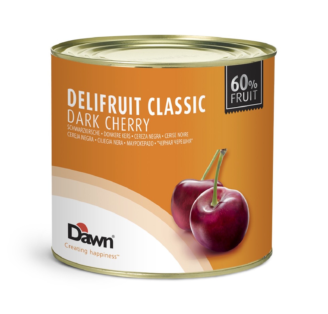 DAWN DELIFRUIT CLASSIC BLACK CHERRIES 3 X 2,7KG  BOX