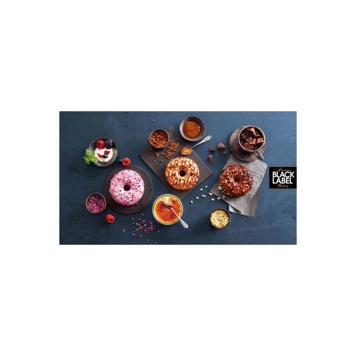 B & B 02354 CHOCOLATE CAKE DONUTS 48 X 80GR