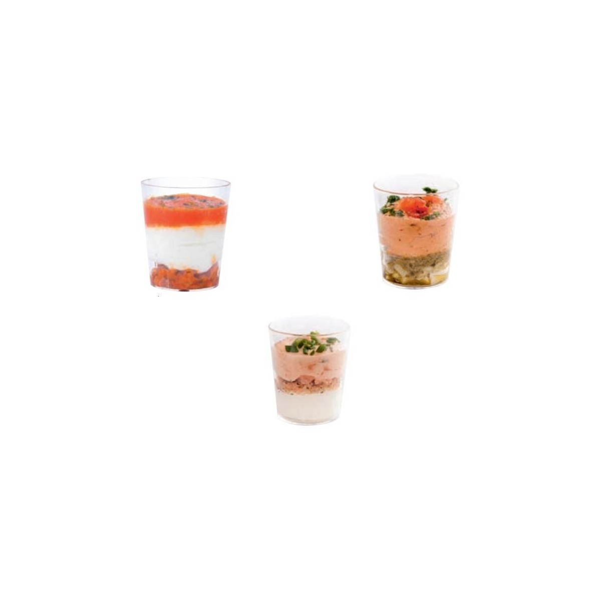 FOOD N JOY VERRINE MINI APERITIFS 12-PACK ASSORTIMENT 3 GOÛTS  S/CDE 