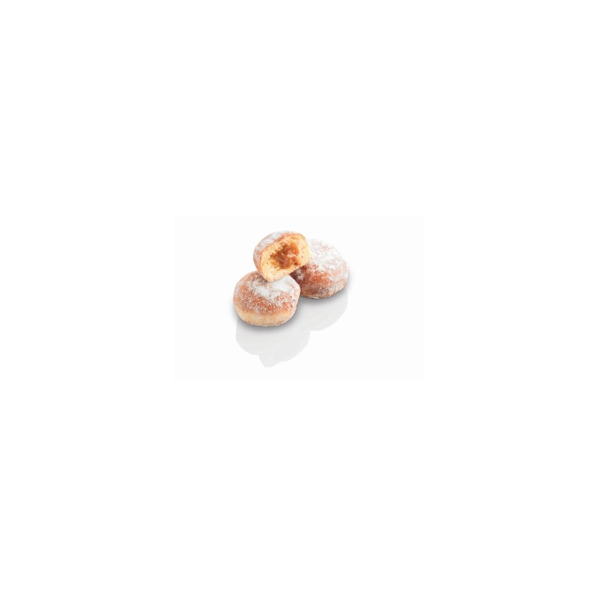 RMM 27054 MINI ROUND BEIGNET WITH CARAMEL FILLING BAKED 70X21GR  BOX