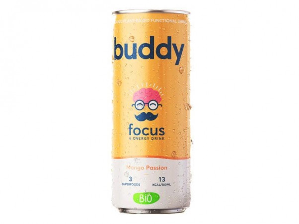 BOISSON BUDDY MANGUE PASSION CANNETTE 12 X 250ML