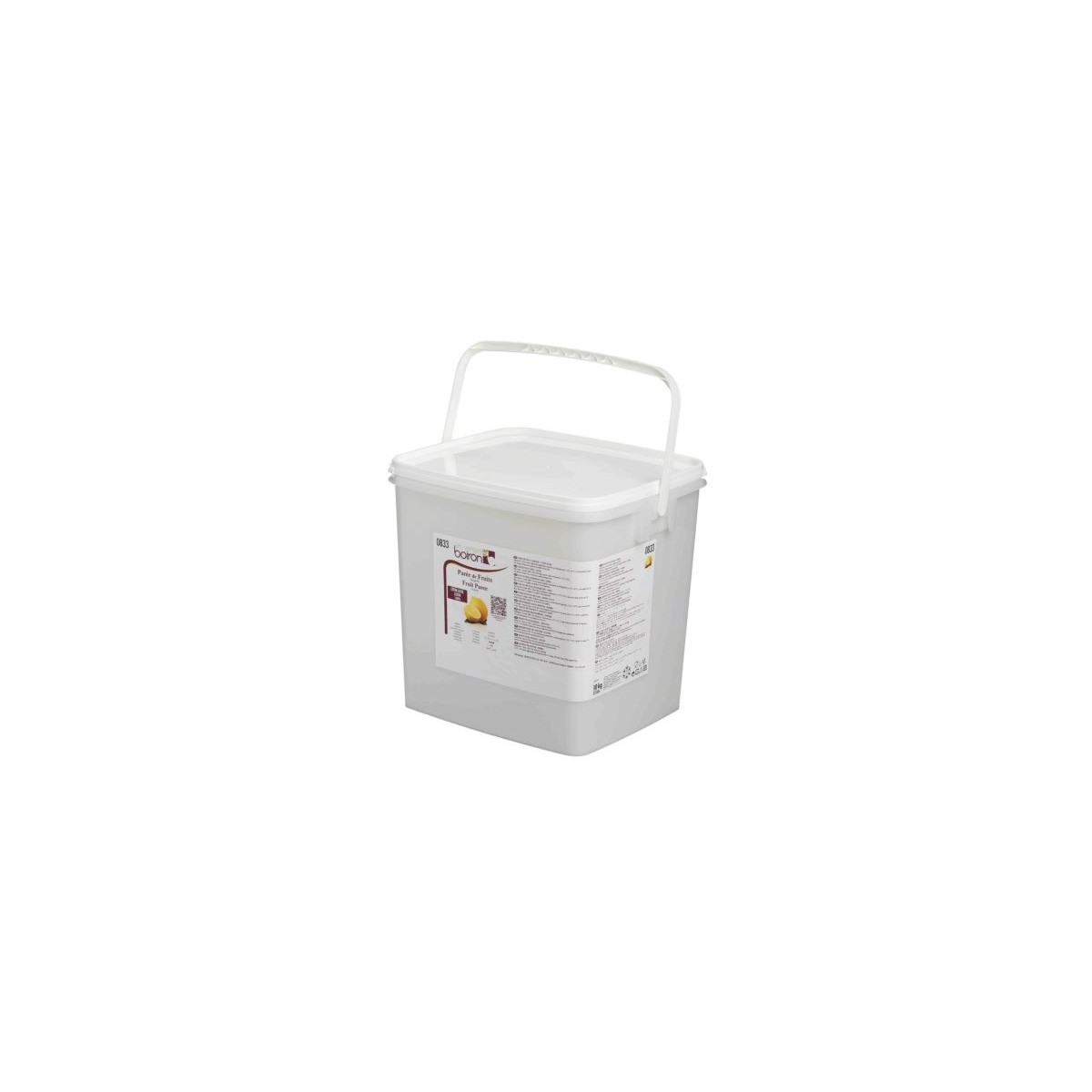 BOIRON 833 PUREE LEMON YELLOW SUGAR FREE 10KG  BUCKET ON/ORDER