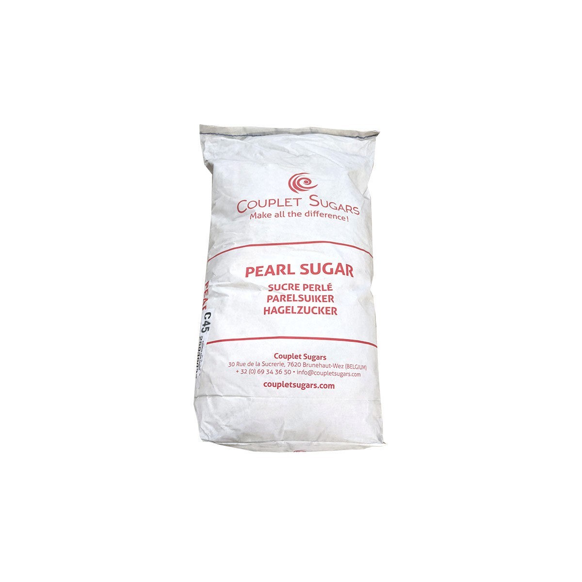 PEARL SUGAR C45 CARRARE 25KG  BAG 