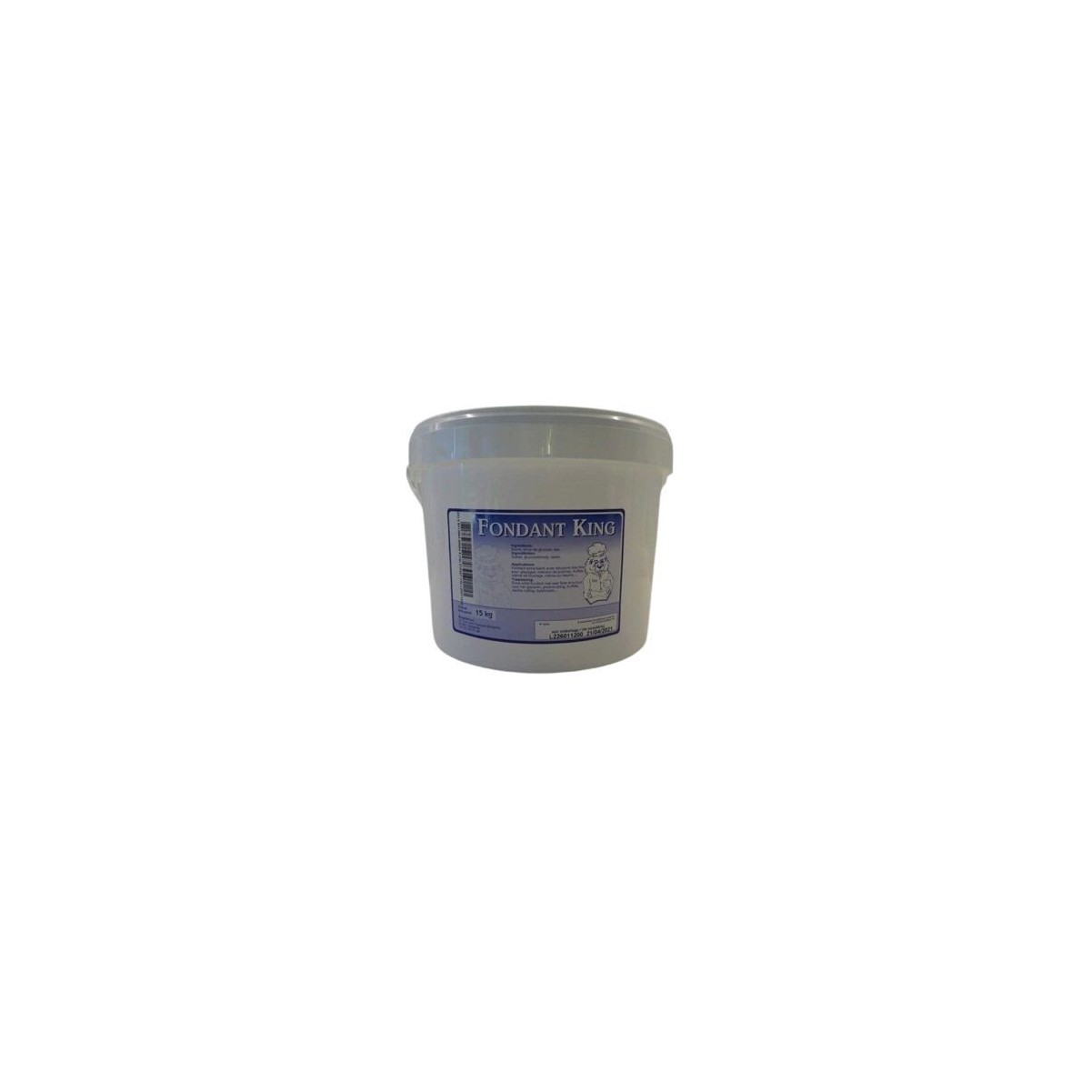 WHITE FONDANT KING PASTE 15KG  BUCKET