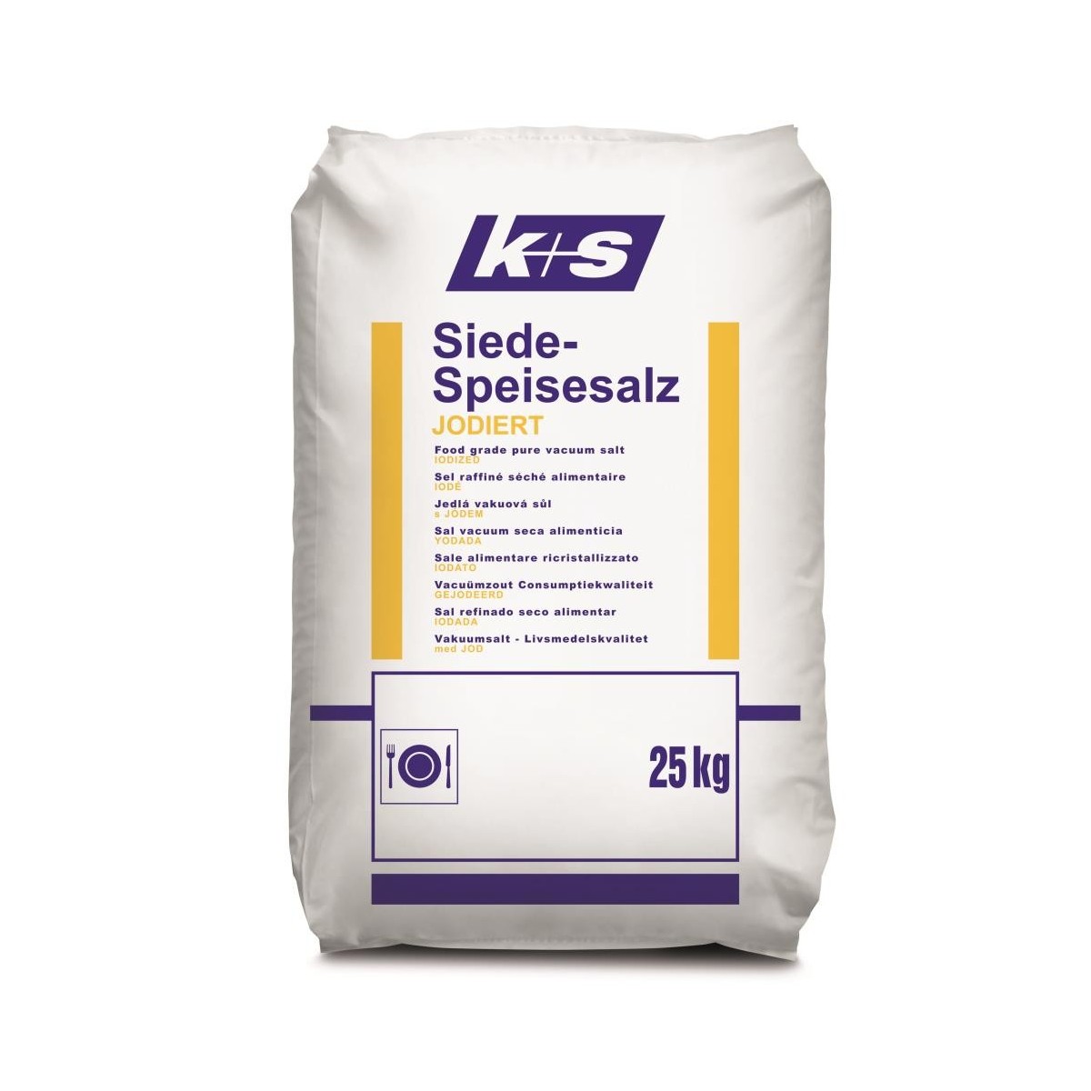 FINE FOOD SALT IODIZED 25KG ESCO  BAG