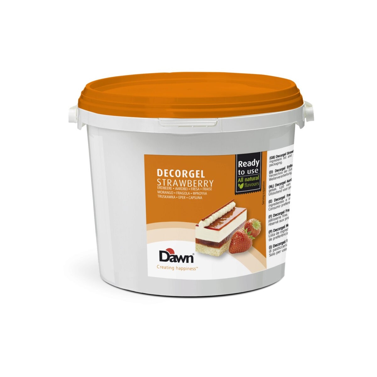 DAWN DECORGEL AARDBEI 3KG  EMMER