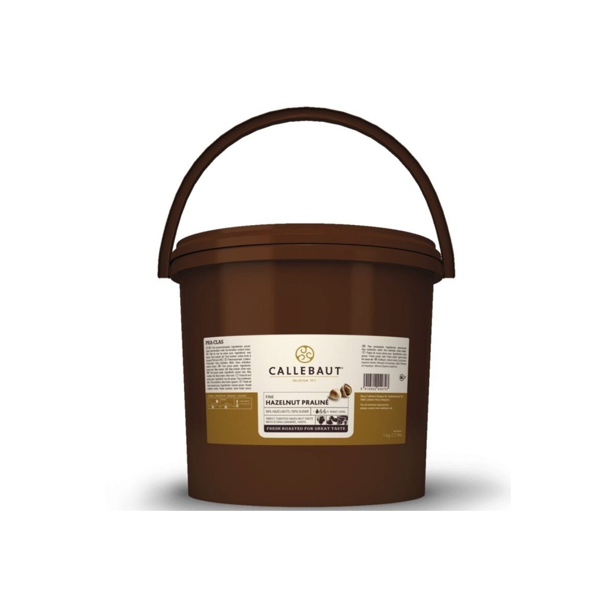 CALLEBAUT PRA CLAS E4 19A HAZELNOOTPRALINE  EMMER VAN 1KG  KG