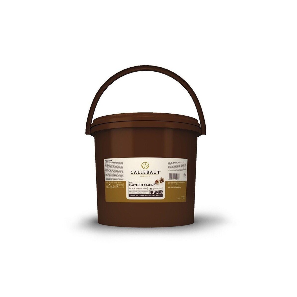 CALLEBAUT PRA CLAS T14 HAZELNOOTPRALINE  EMMER VAN 5KG  KG 