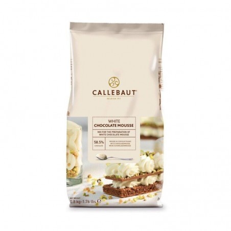 CALLEBAUT CHW-MO-W-X27 MIX VOOR WITTE MOUSSE  WIT 10 ZAKKEN X 0,8KG  ZAK