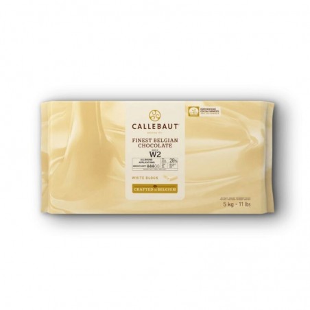 CALLEBAUT W2NV-120 WITTE CHOCOLADE BLOK 26%  KARTON VAN 5X5KGKG