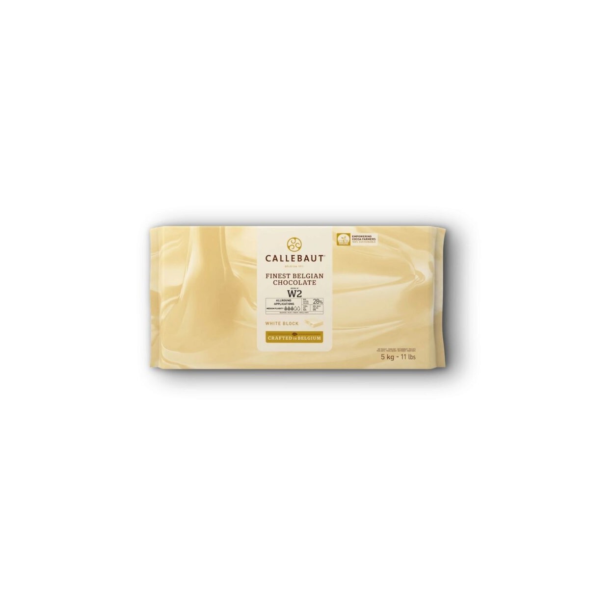 CALLEBAUT W2NV-120 WITTE CHOCOLADE BLOK 26%  KARTON VAN 5X5KGKG