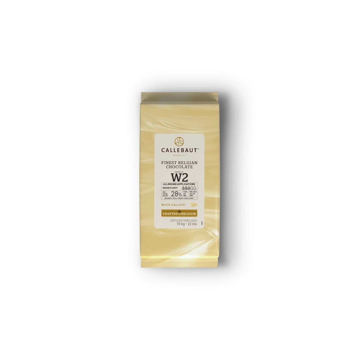 CALLEBAUT W2NV-01B WHITE 26% CALLETS 1 BAG  X 10KG  KG