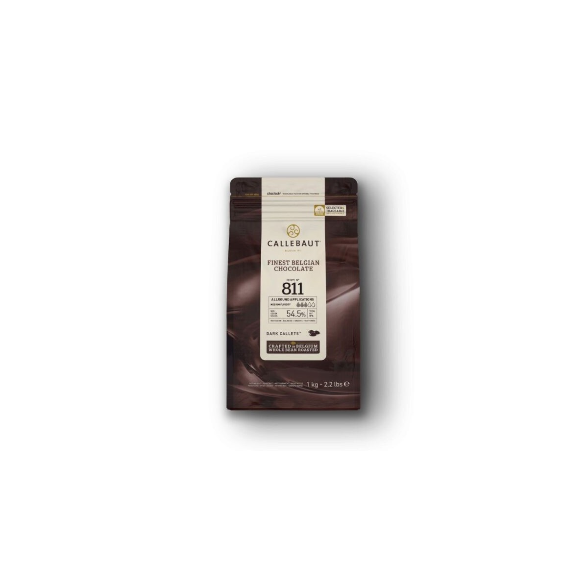 CALLEBAUT 811-E1-U68 DARK 55% CALLETS IN BOX OF 6 BAGS X 1KG  KG