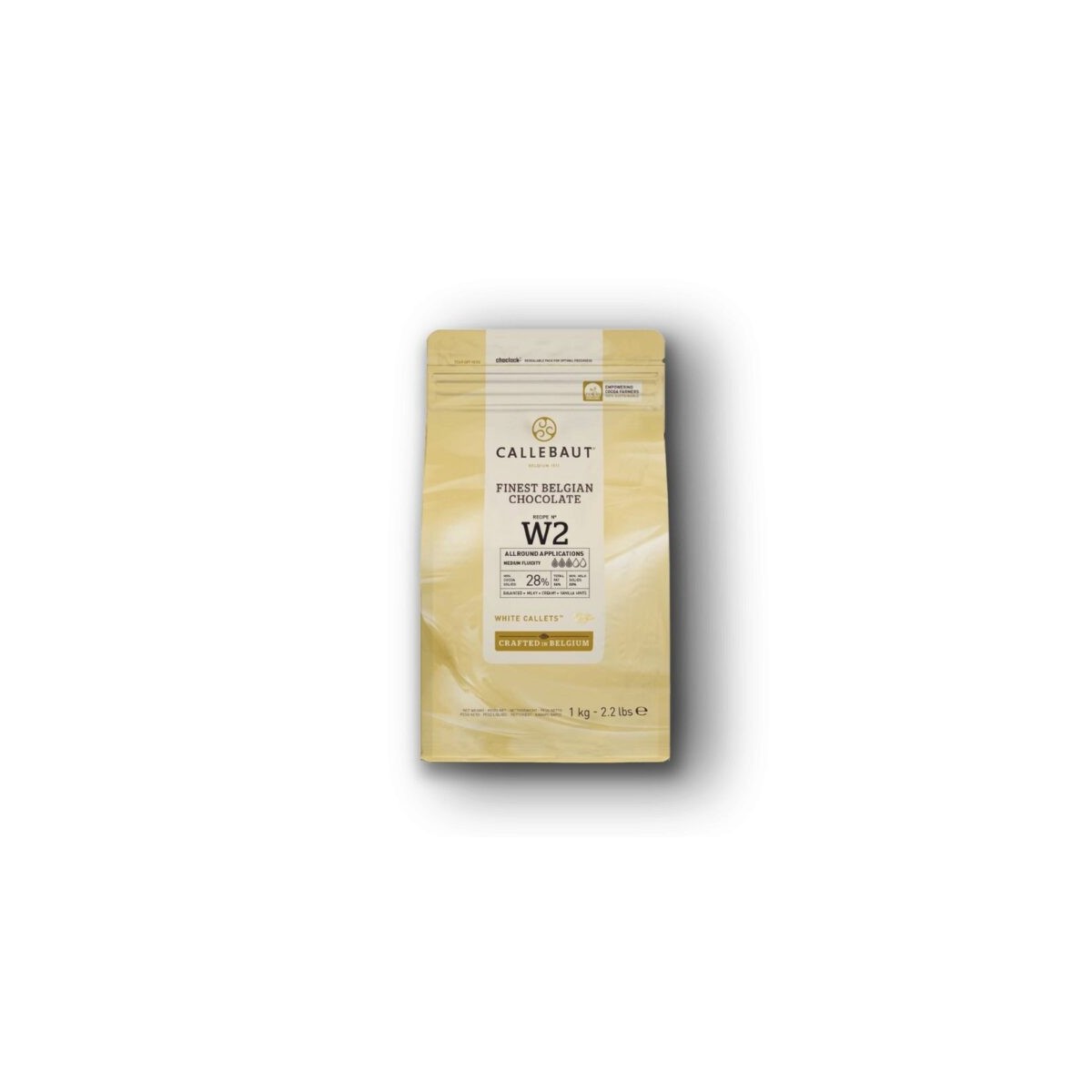 Chocolat blanc en callets de 1kg (W2-U68)