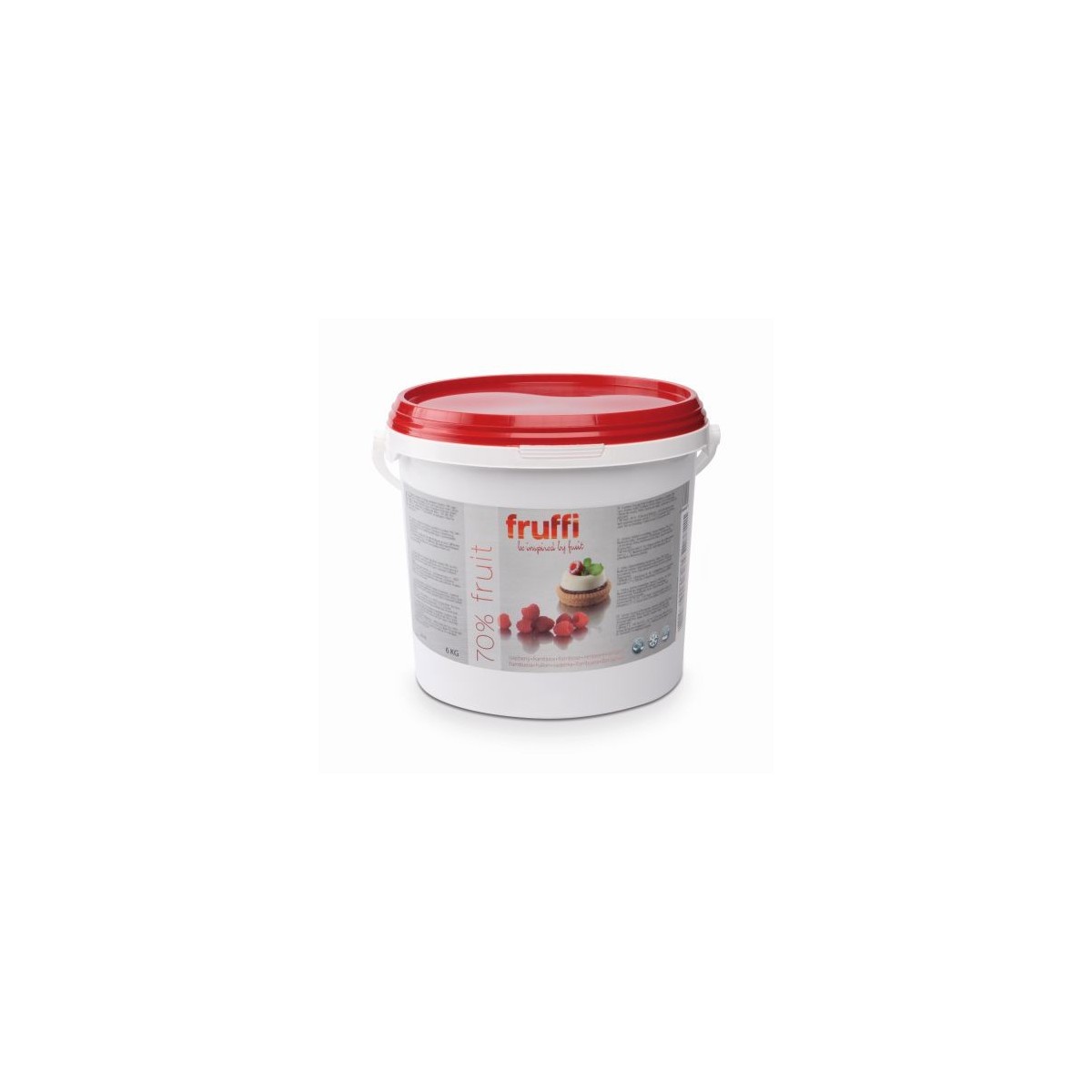 DEBCO FRUFFI FRUIT FILLING RASPBERRY PLUS BUCKET 6 KG  BUCKET