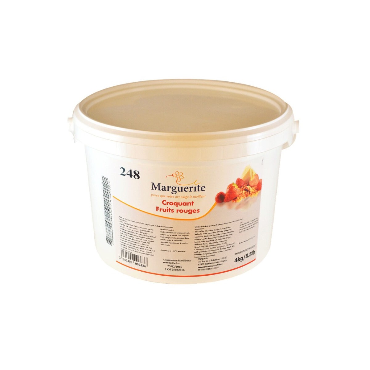 DEBCO CRUNCHY RED FRUIT MARGUERITE 4KG  BUCKET