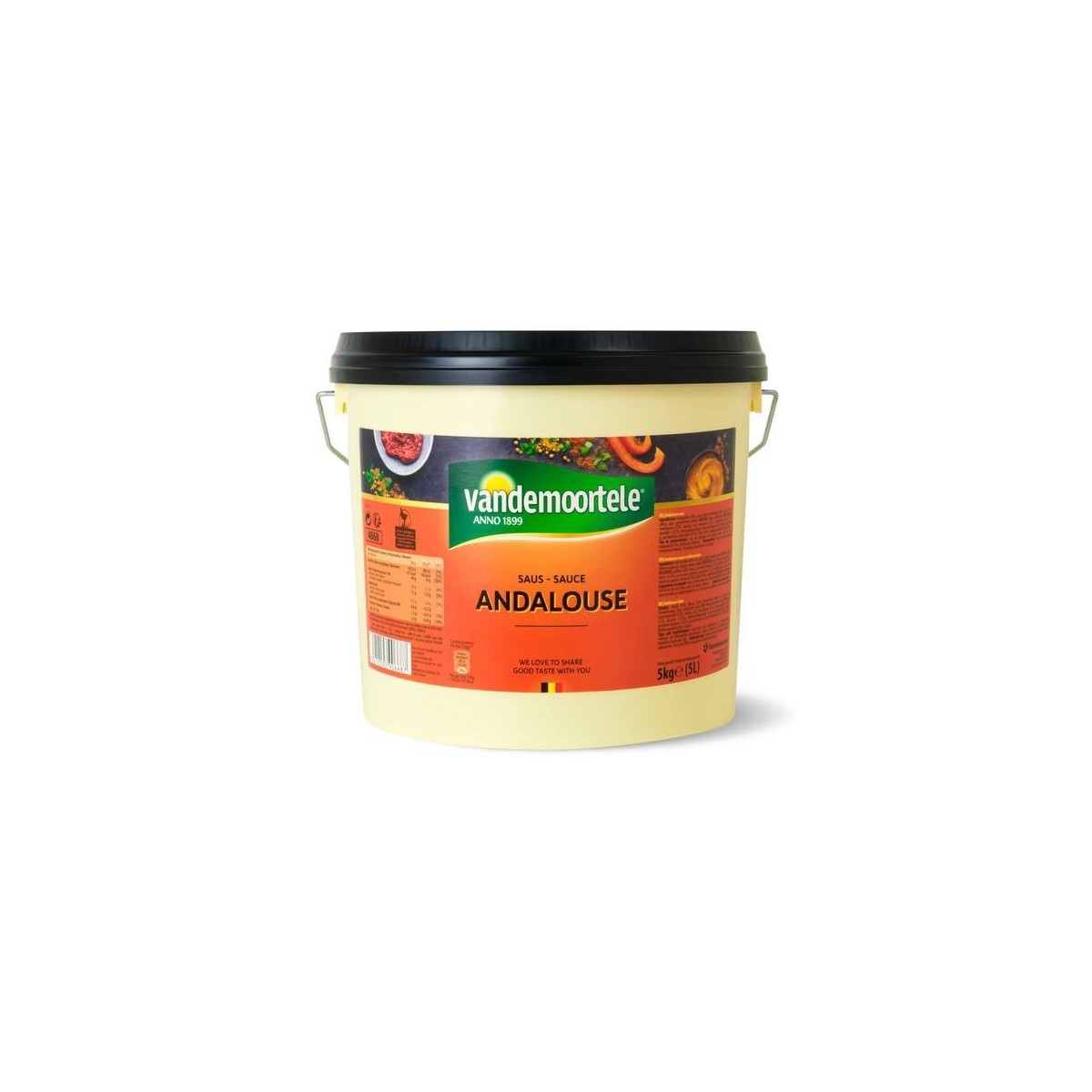 VANDEMOORTELE ANDALOUSE SAUCE 5L  BUCKETE