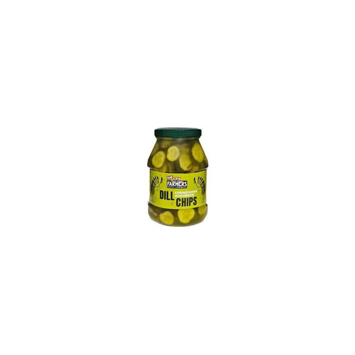 THE FARMERS PICKLES SLICES DILL CHIPS 2 X 2400ML  JAR