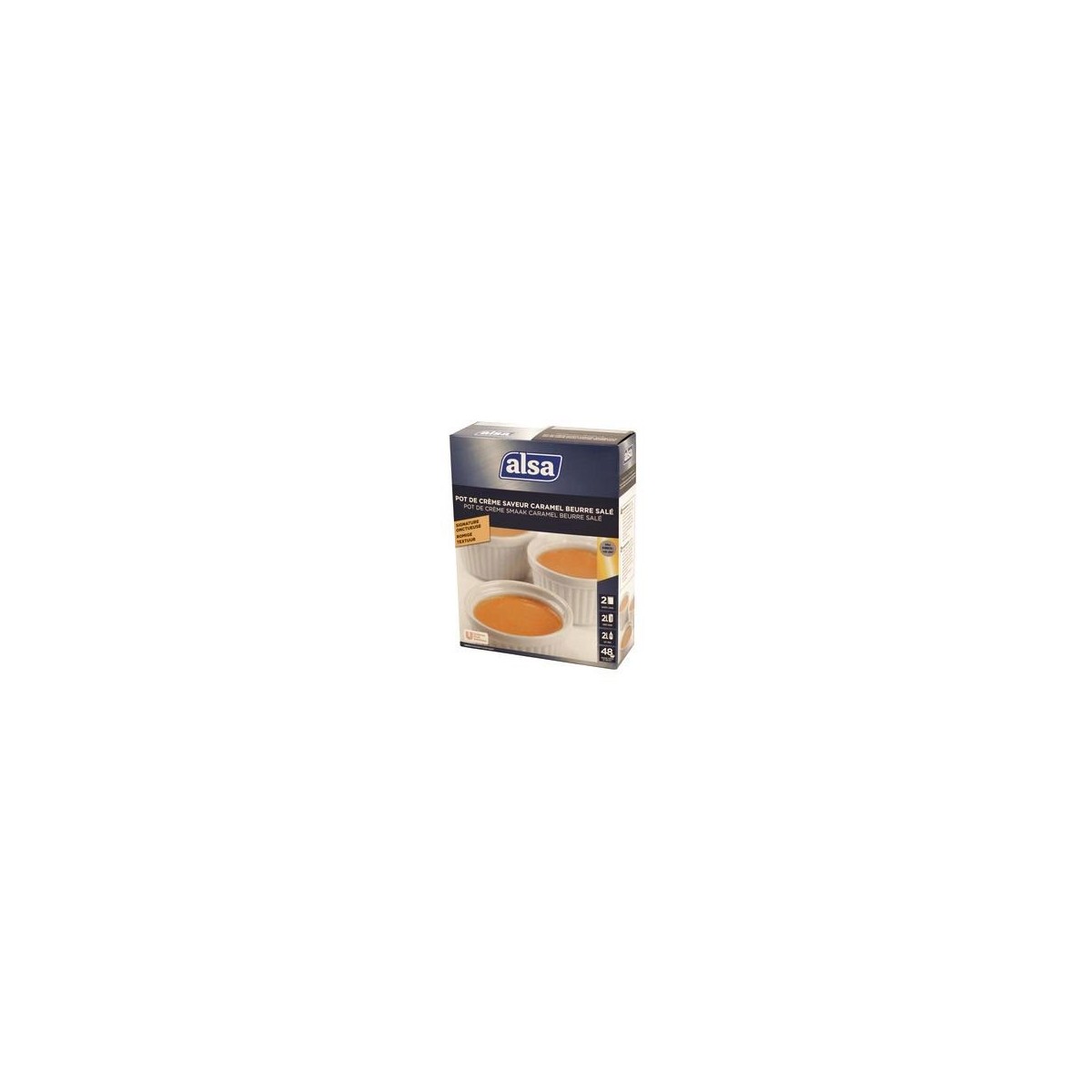 POT CREME CARAMEL BEURRE SALE 660GR ALSA