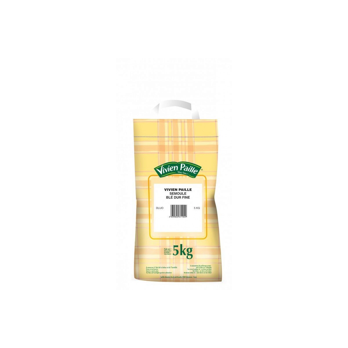 SEMOULE DE BLE DUR FINE VIVIEN PAILLE  5KG