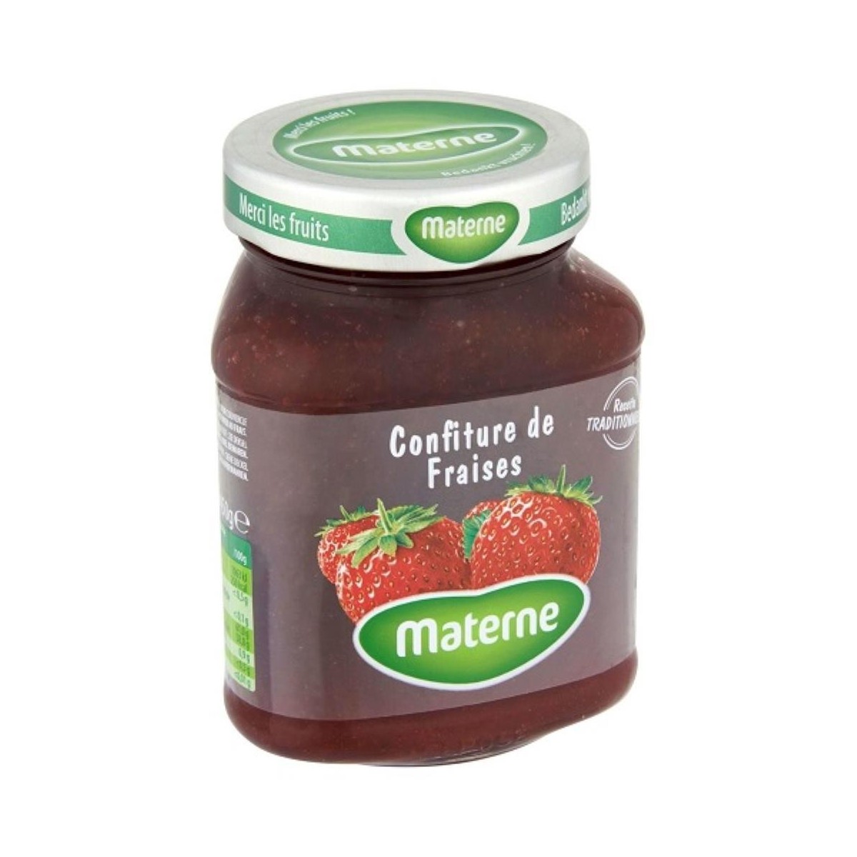 AARDBEIENCONFITUUR 8 X 450GR MATERNE  POT