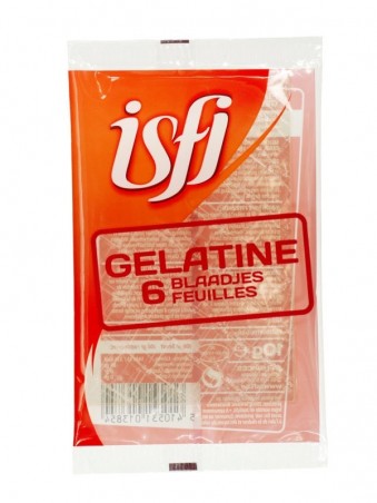 ISFI GELATINE FEUILLES 6 X 10GR