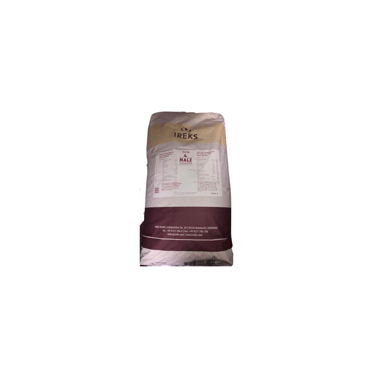 IREKS 4 MALZ VOLLKORN MIX A 20% FOR WHOLEMEAL BREAD 20KG  BAG ON/ORDER