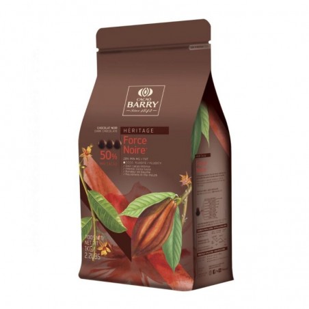 BARRY CHD-X50FNOI-E1-U68 DARK CHOCOLATE 50% BOX OF 6 BAGS X 1KGBAG