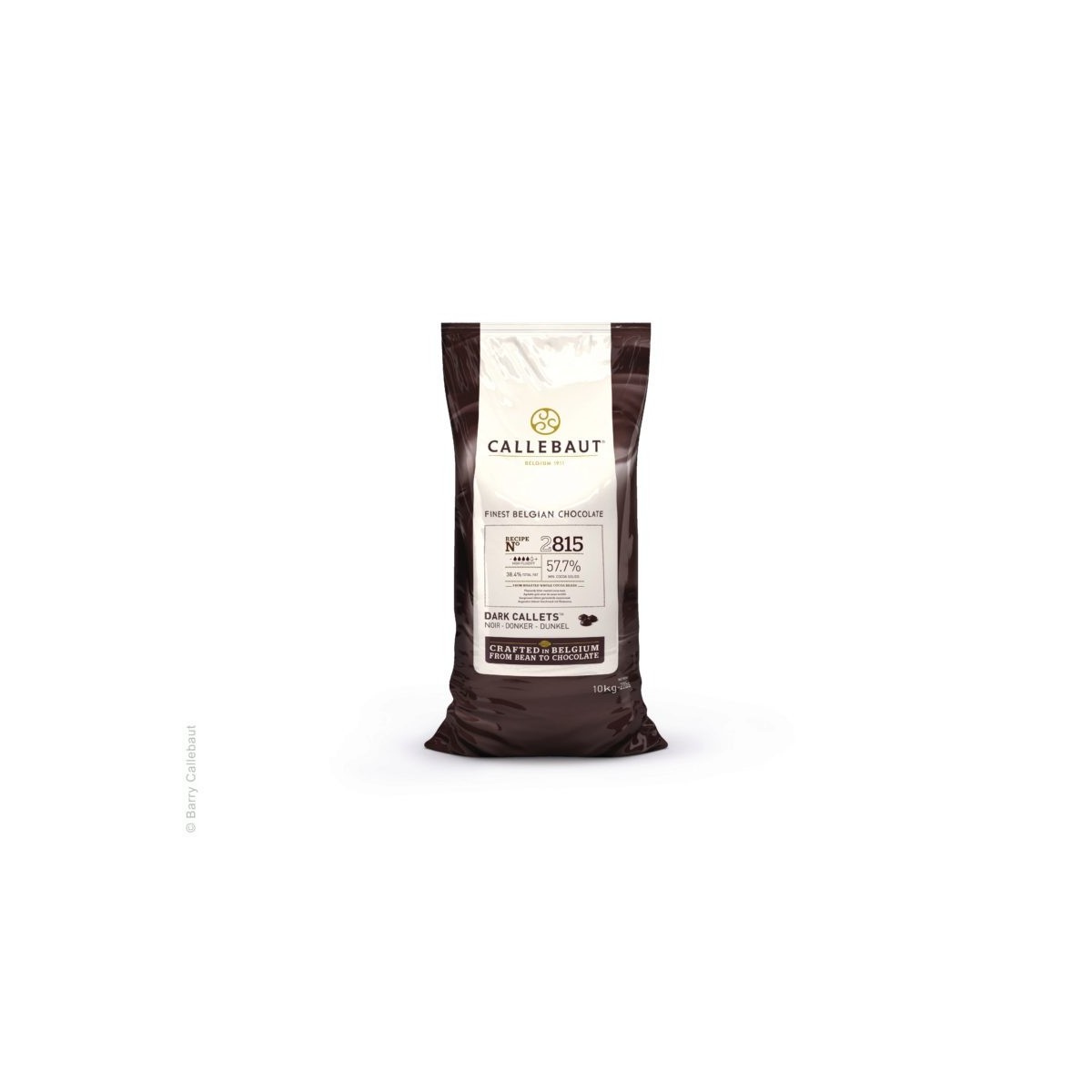 CALLEBAUT 2815NV-01B DARK CALLETS BOX OF 2 BAGS X 10KGBAG