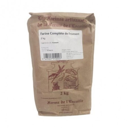 FARINE COMPLETE FROMENT FERME L ESCAILLE 2KG