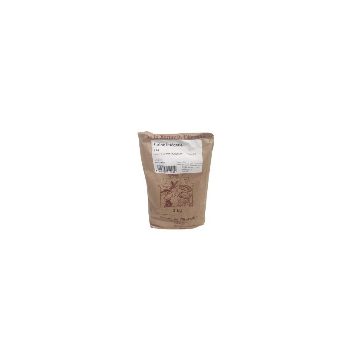 INTEGRAL FLOUR 2KG FERME DE L'ESCAILLE  BAG