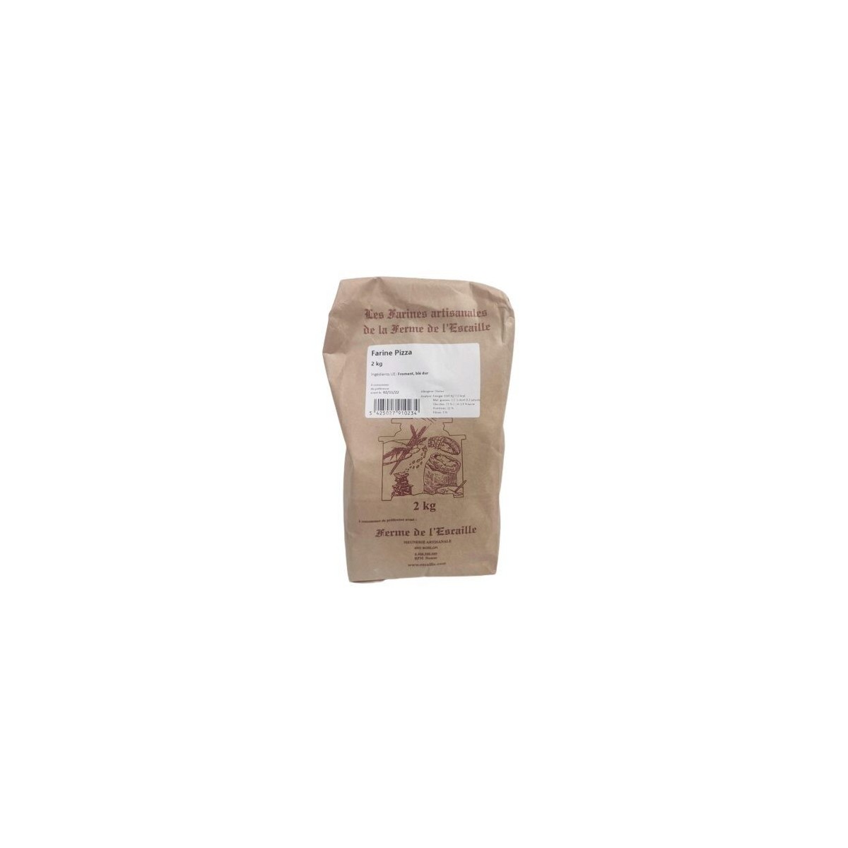 FLOUR PIZZA 2KG FERME DE L'ESCAILLE  BAG