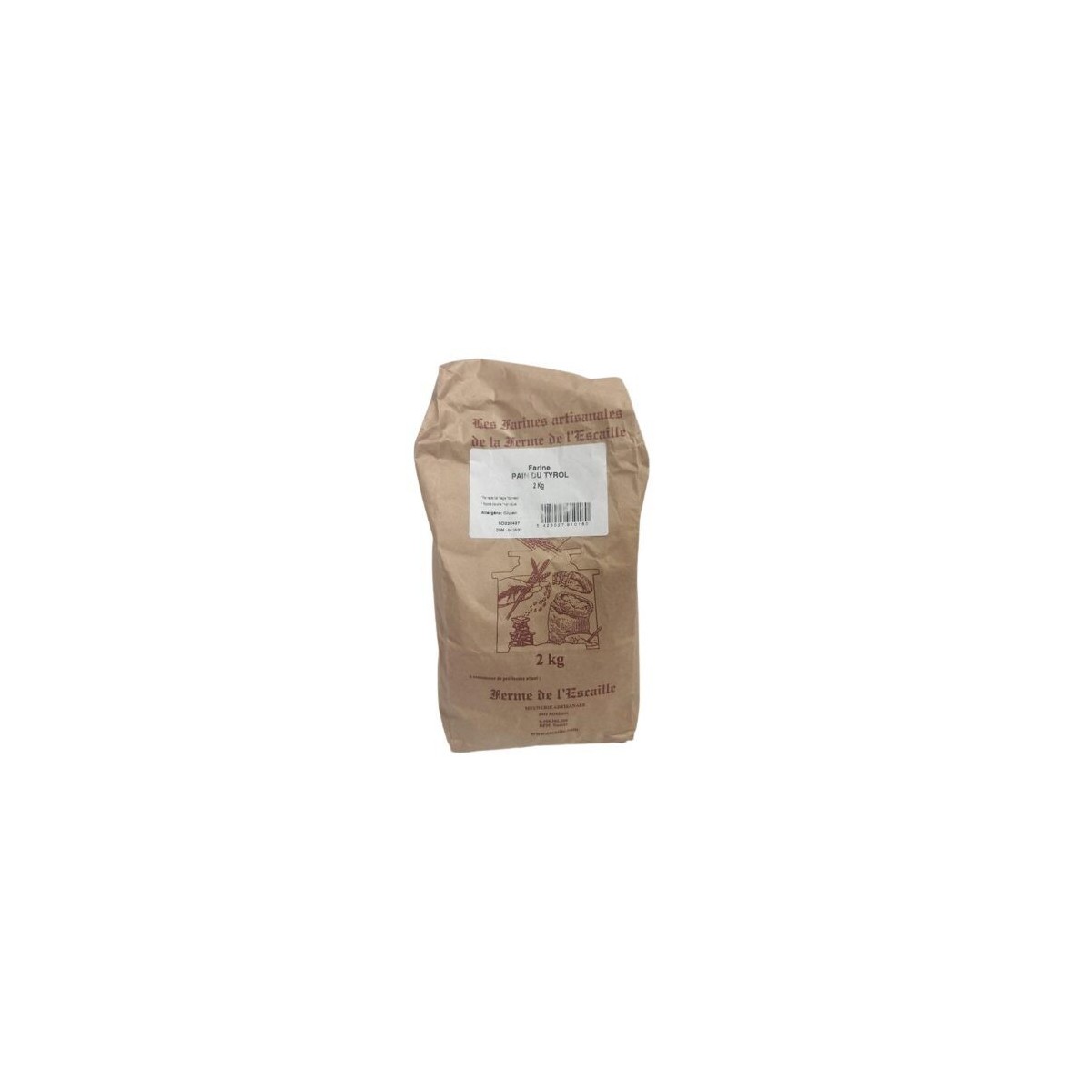 TYROLEAN BREAD FLOUR 2KG FERME DE L'ESCAILLE  BAG