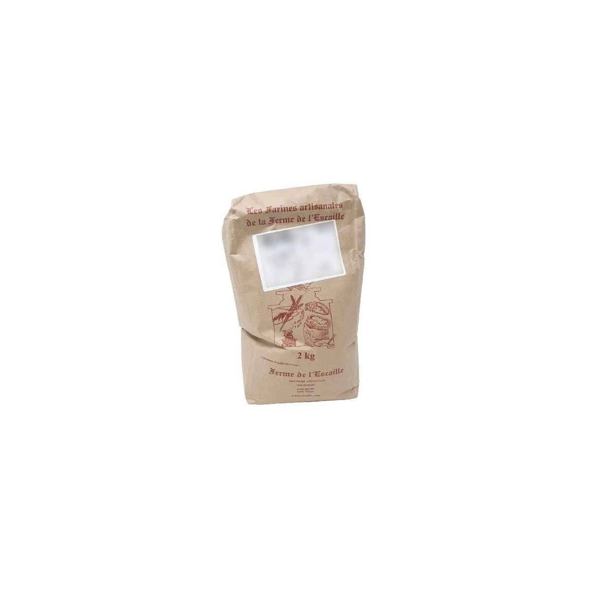 BUCKWHEAT FLOUR 2KG FERME DE L'ESCAILLE  BAG