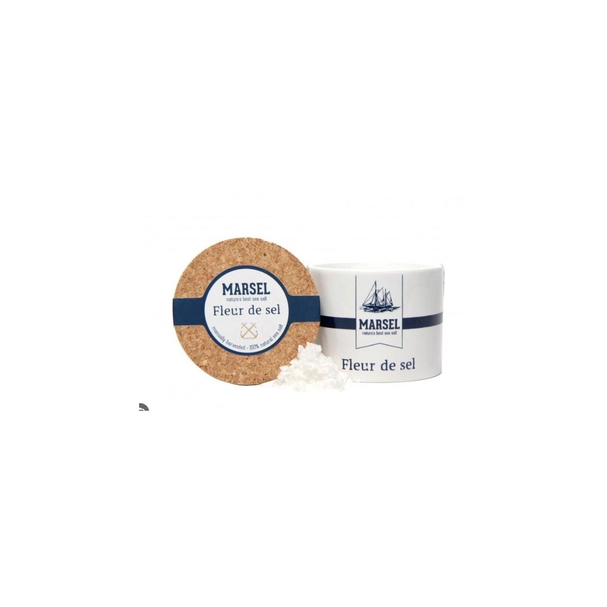 MARSEL FLEUR DE SEL KERAMIEK POT 125GR