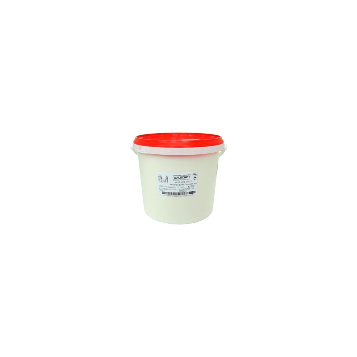 FAT WHITE CHEESE WALSCHOT 5KG  BUCKET