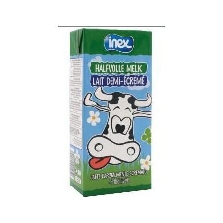 + INEX LAIT DEMI ÉCRÉMÉ UHT TETRA 1L (12 X 1L) ENCODER D ABORD LE CODE  06020187