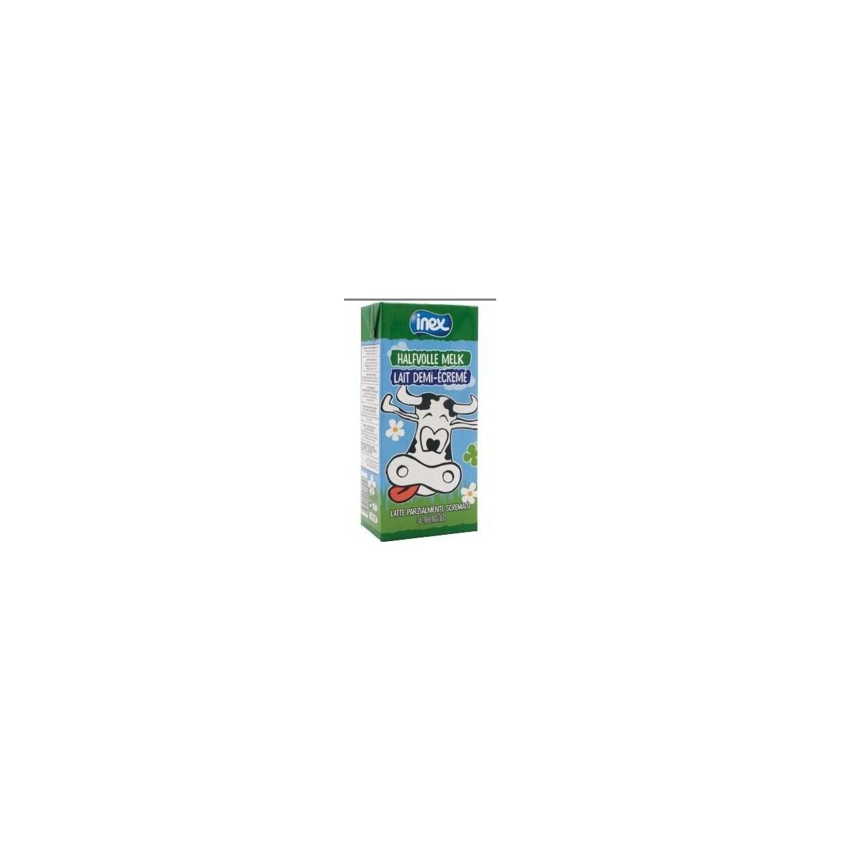 INEX MILK SEMI SKIMMED TETRA 1L