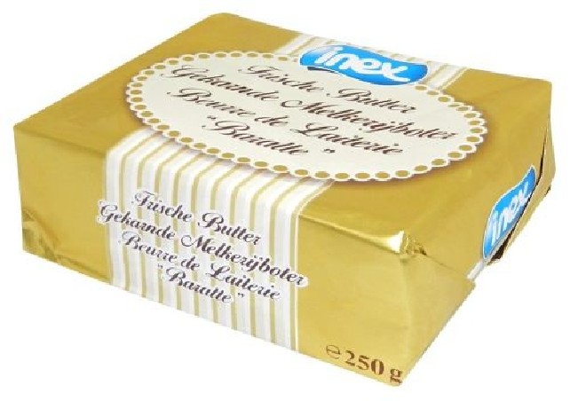 INEX FRESH BUTTER IN 40 X 250 GR  BOX