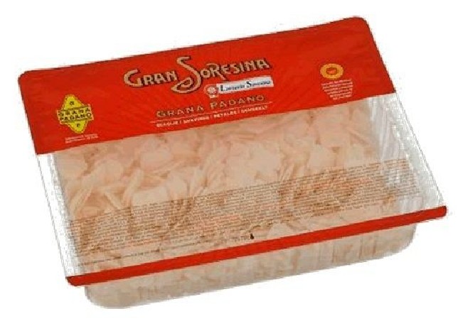 Italian CHEESE SHAVINGS THICK GRANA PADANO 4 X 500GR  PACKAGE