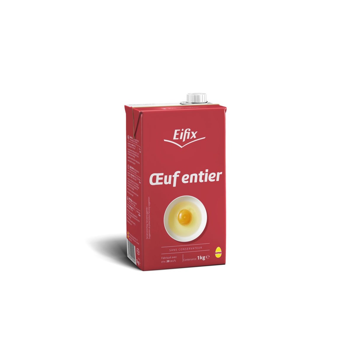 EIPRO OEUFS ENTIER LIQUIDE 12 X 1L