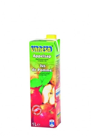 DRINK VARESA APPELSAP 8X1L TETRA PACK  TRAY