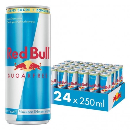 DRINK REDBULL SUGAR FREE 24X25CL CANS  TRAY 