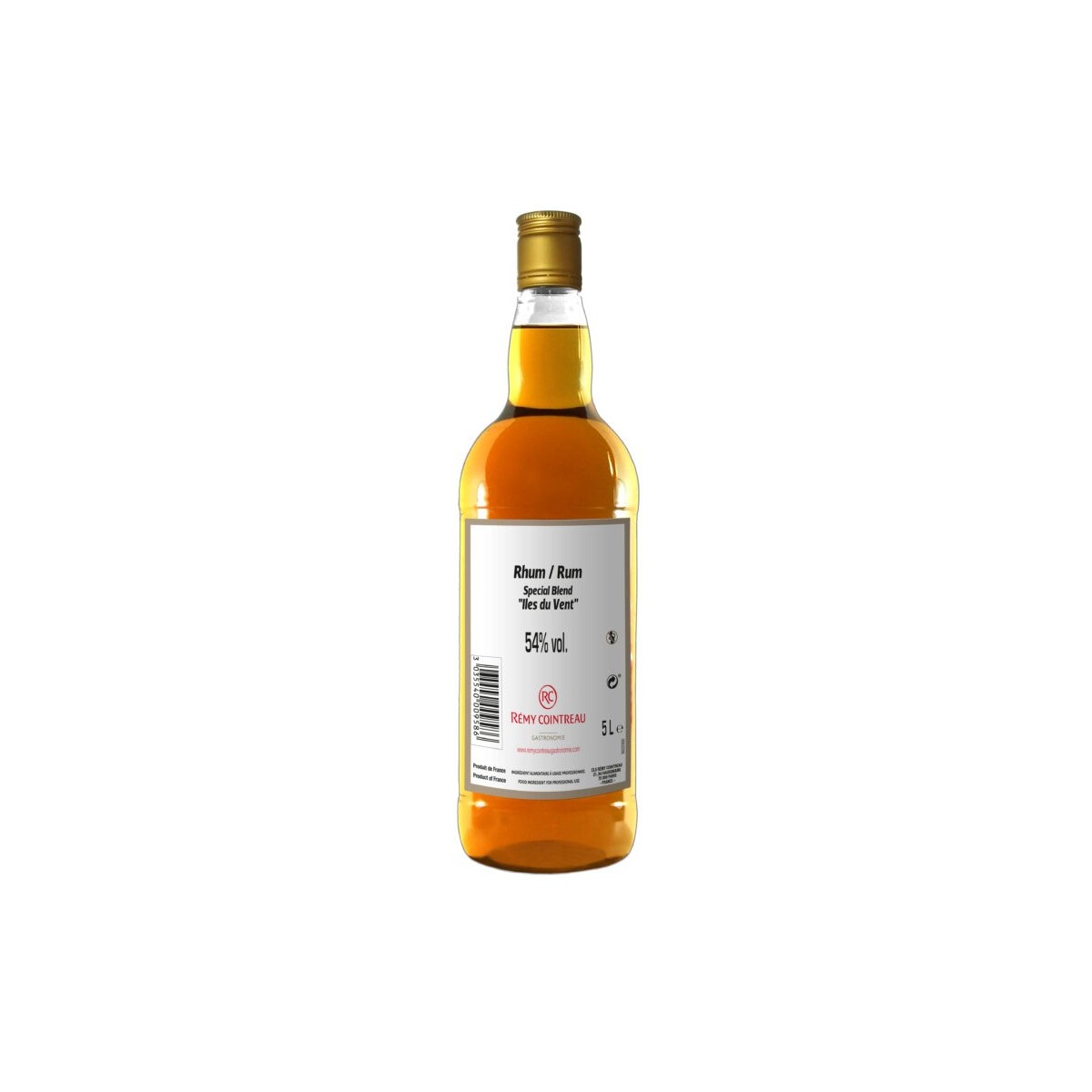 RUM ILES DU VENT 54% WITH EXCISE DUTY 1 LITER  LITER