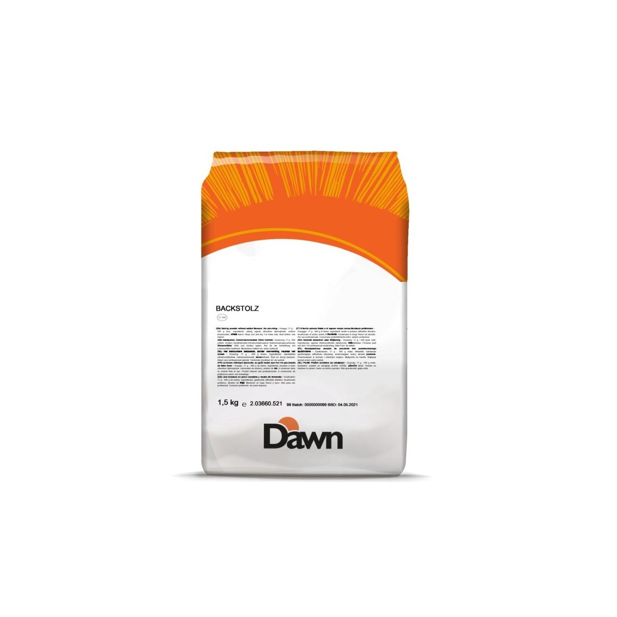 DAWN BACKSTOLTZ BAKING POWDER 4 X 1,5KG  BAG