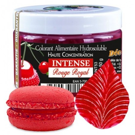 COLORANT HYDROSOLUBLE INTENSE ROUGE ROYAL E122-E102 - INT53 50GR