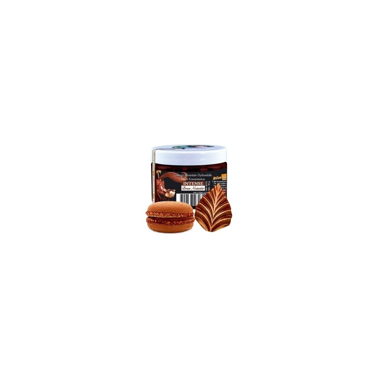 COLORANT HYDROSOLUBLE INTENSE BRUN NOISETTE E102-E129-E151 - INT22 50GR S/CD APRES FIN DU STO