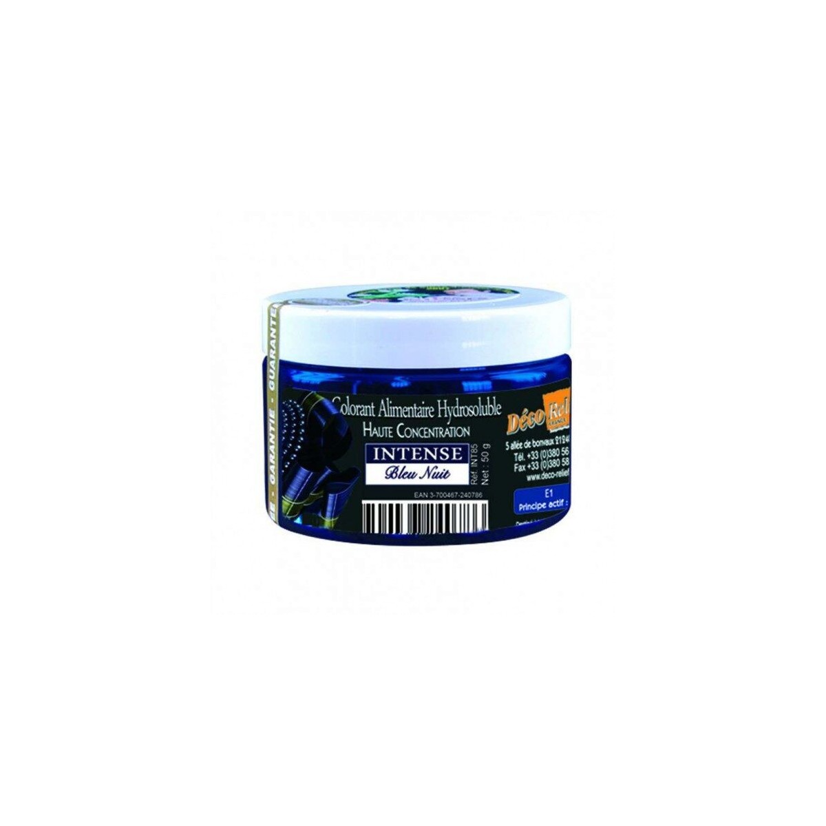 COLORANT HYDROSOLUBLE INTENSE BLEU NUIT E151 - INT85 50GR