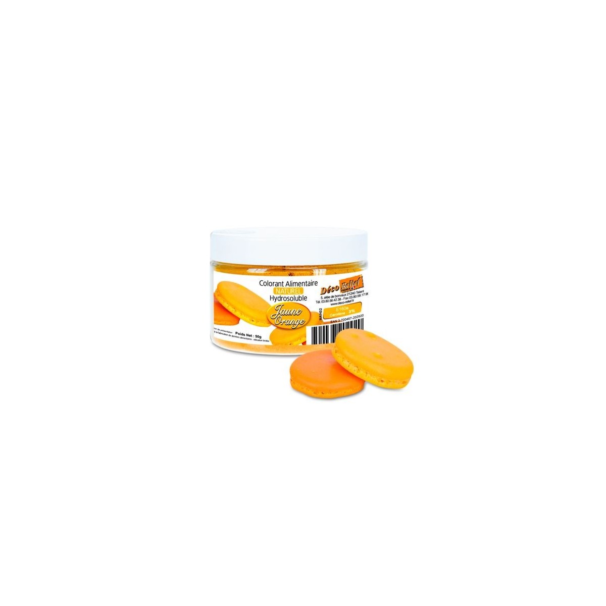 COLORANT NATUREL JAUNE ORANGE NAH02 50GR